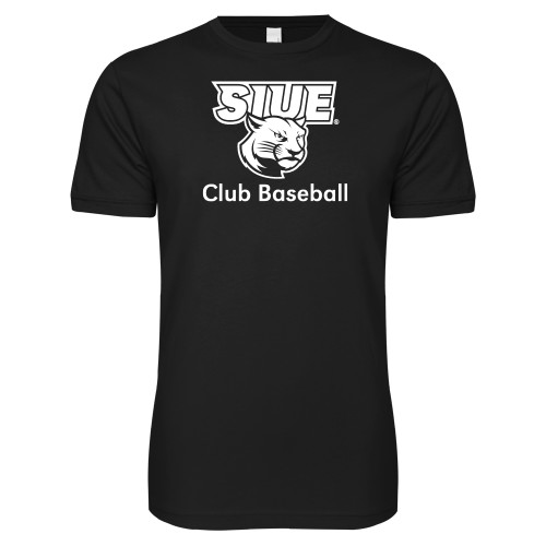 Next Level Black SoftStyle T Shirt - SIUE Club Baseball