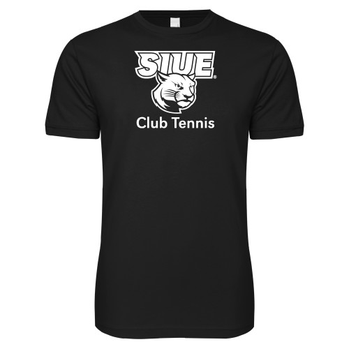  Next Level Black SoftStyle T Shirt - SIUE Club Tennis
