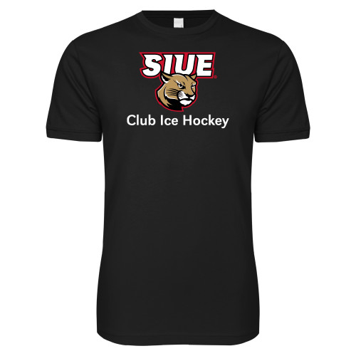  Next Level Black SoftStyle T Shirt - SIUE Club Ice Hockey