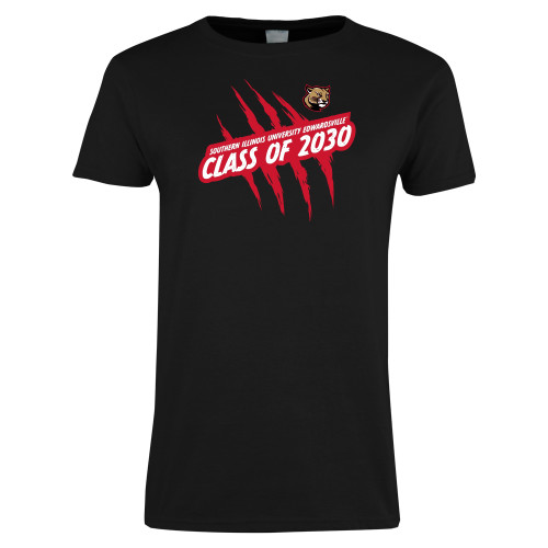  Womens Black Short Sleeve Tee - Class of 2030