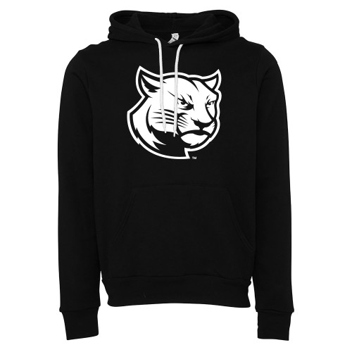  Bella + Canvas Black Fleece Hood - Cougar Head - One Color