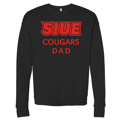  Bella + Canvas Black Fleece Crew - SIUE Dad
