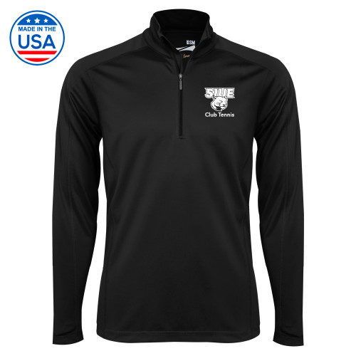  Syntrel Black Interlock 1/4 Zip - SIUE Club Tennis