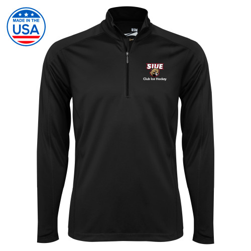  Syntrel Black Interlock 1/4 Zip - SIUE Club Ice Hockey