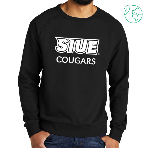  Allmade Black Organic French Terry Crewneck Sweatshirt - SIUE Cougars