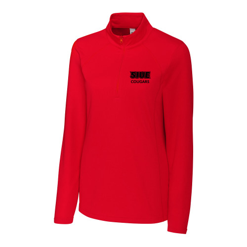 Main Image for  C&B Womens Red Clique Ice Pique Half Zip