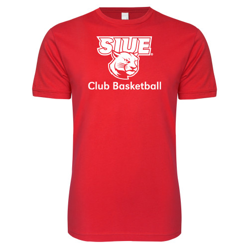  Next Level Red Softstyle T Shirt - SIUE Club Basketball