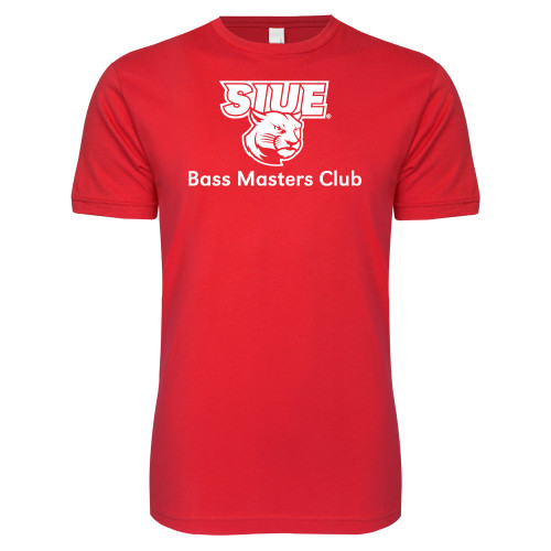  Next Level Red Softstyle T Shirt - SIUE Bass Master Club