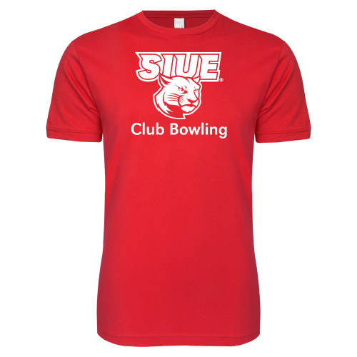  Next Level Red Softstyle T Shirt - SIUE Club Bowling