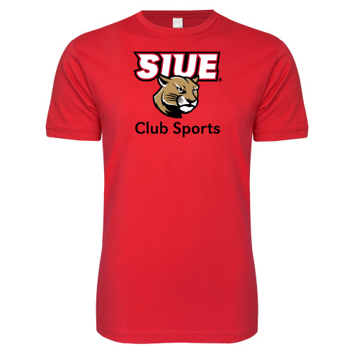  Next Level Red Softstyle T Shirt - SIUE Club Sports