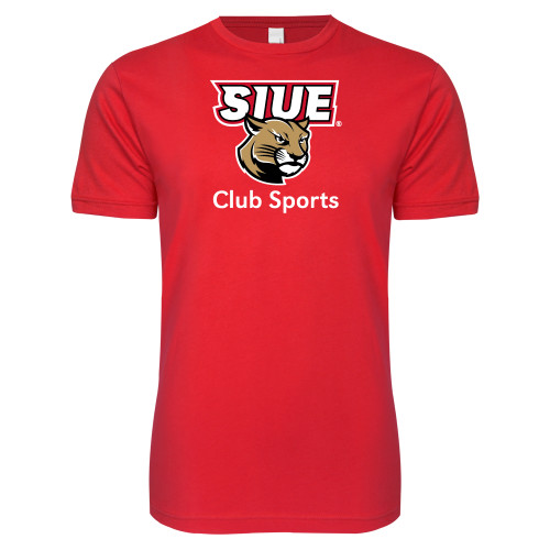  Next Level Red Softstyle T Shirt - SIUE Club Sports