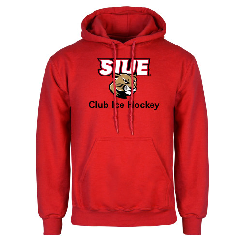  Red Fleece Hoodie - SIUE Club Ice Hockey