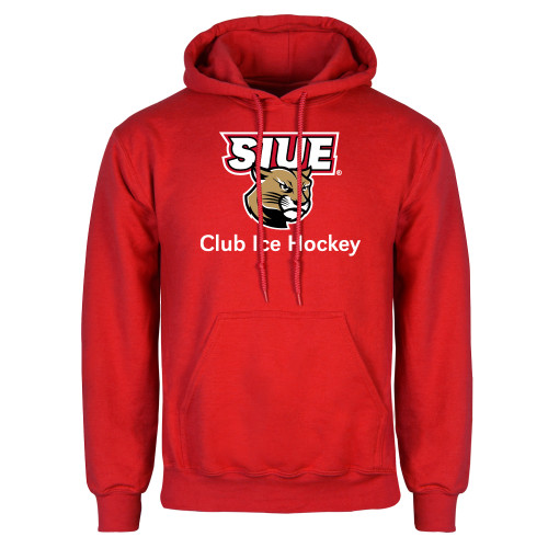  Red Fleece Hoodie - SIUE Club Ice Hockey