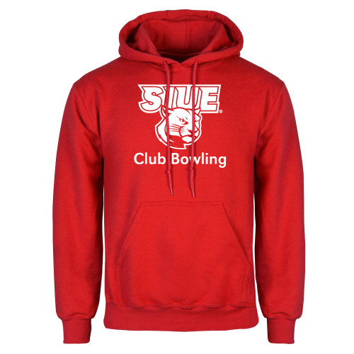  Red Fleece Hoodie - SIUE Club Bowling