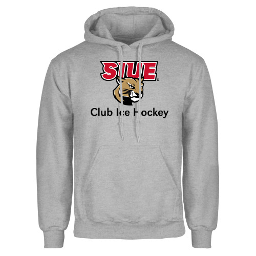  Grey Fleece Hoodie - SIUE Club Ice Hockey
