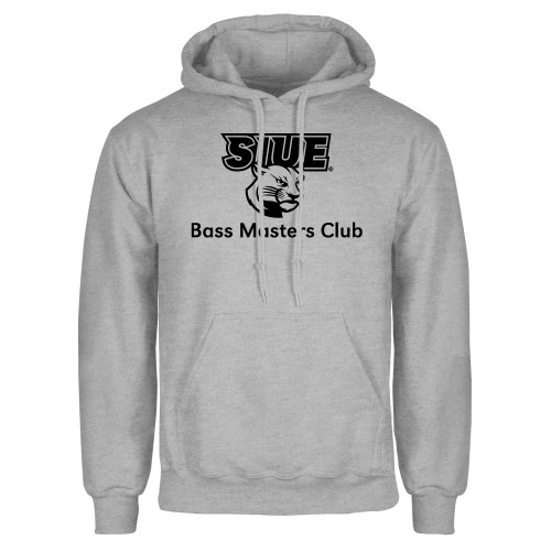  Grey Fleece Hoodie - SIUE Bass Master Club
