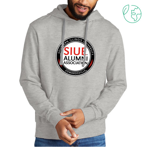  Allmade Light Grey Organic French Terry Pullover Hoodie - SIUE Alumni Association