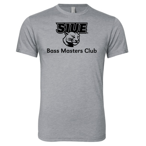  Next Level Heather Grey Triblend Tee - SIUE Bass Master Club