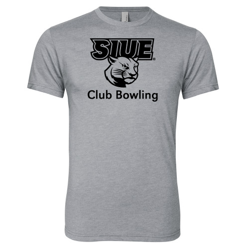  Next Level Heather Grey Triblend Tee - SIUE Club Bowling