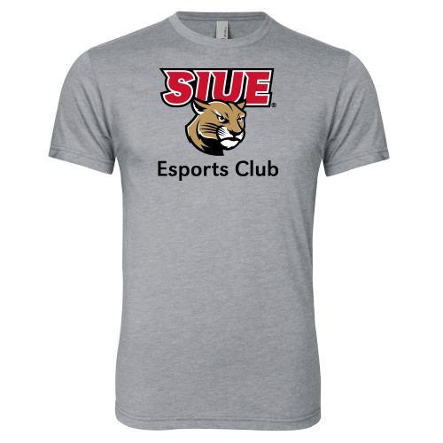  Next Level Heather Grey Triblend Tee - SIUE ESports Club