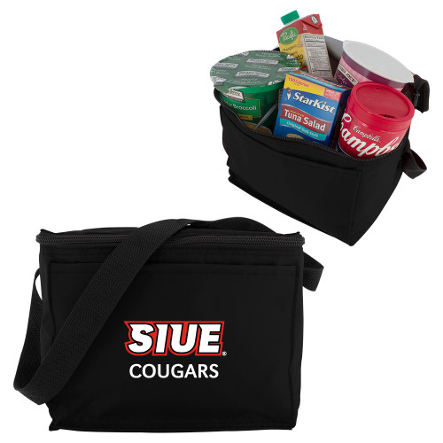  Six Pack Black Cooler - SIUE Cougars