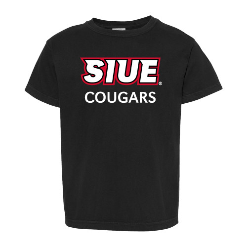  Comfort Colors Youth Black T Shirt - SIUE Cougars