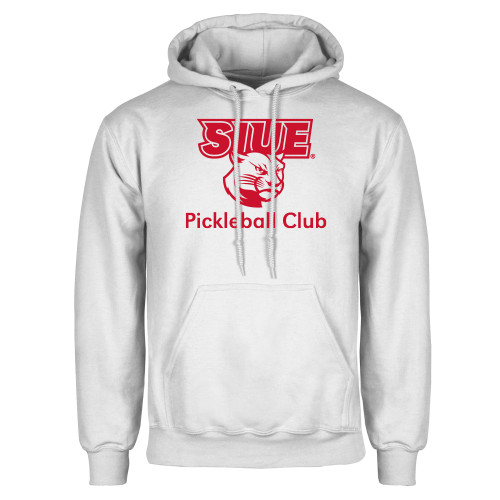  White Fleece Hoodie - SIUE Pickleball Club