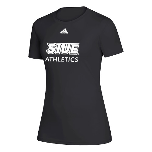  Adidas Womens Black Creator Performance Tee - Adidas SIUE Athletics