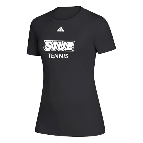  Adidas Womens Black Creator Performance Tee - Adidas SIUE Tennis