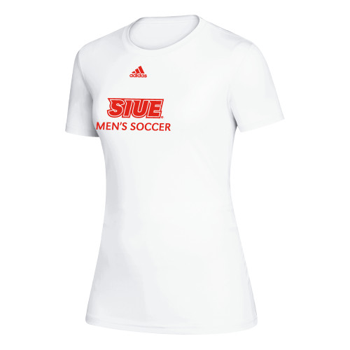 Adidas Womens White Creator Performance Tee - Adidas  SIUE Mens Soccer