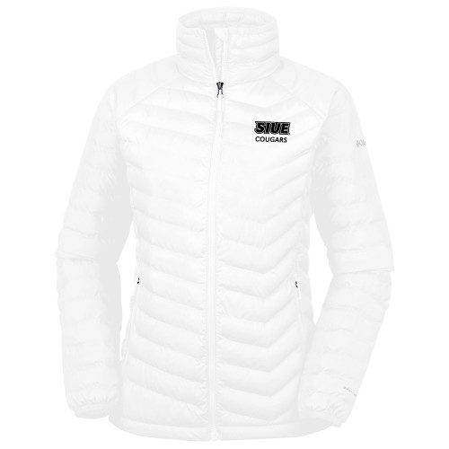  Columbia Womens White Powder Lite Jacket - SIUE Cougars