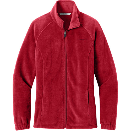  Womens Red Fleece Full Zip Jacket - Southern Illinois University Edwardsville