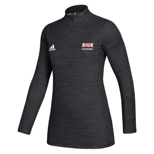  Adidas Womens Black Game Mode 1/4 Zip - SIUE Cougars