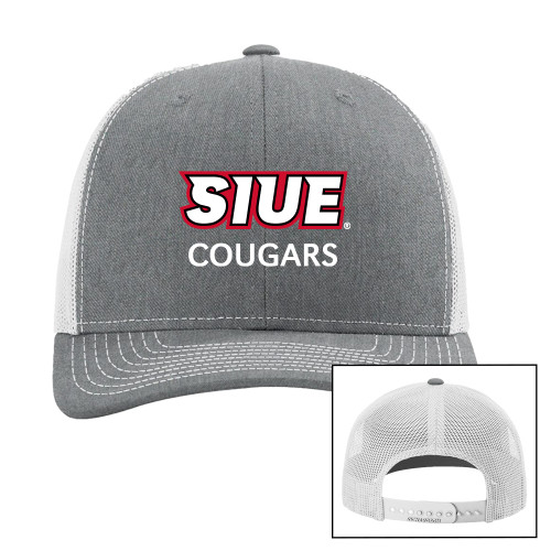 SIUE Cougars Richardson Heather Grey/Light Grey Trucker Hat