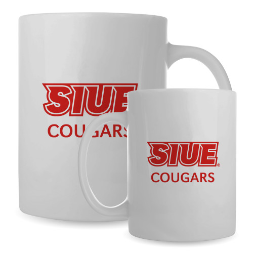  Full Color White Mug 15oz - SIUE Cougars