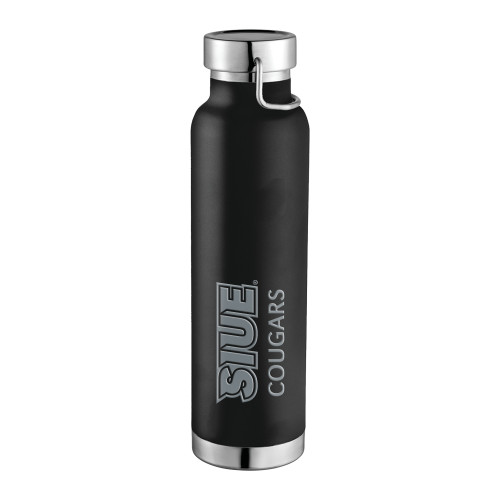  Thor Copper Vacuum Insulated Black Bottle 22oz - SIUE Cougars Engraved