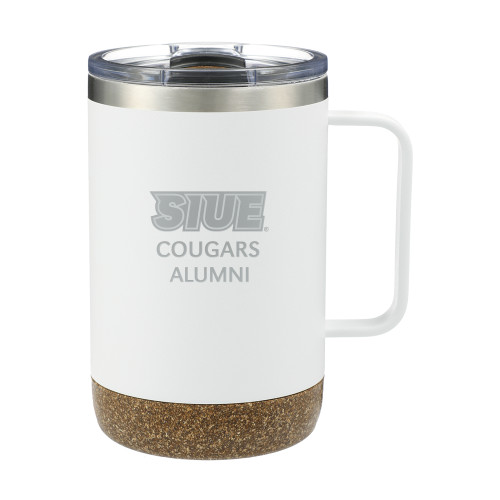  Valhalla Vacuum Insulated Camp White Mug 14oz - SIUE Alumni Engraved