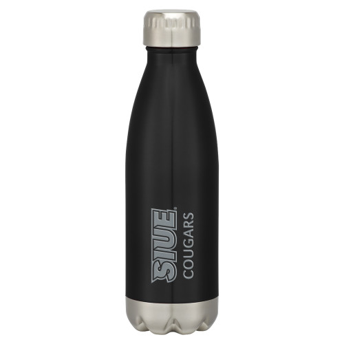  Swig Stainless Steel Black Bottle 16oz - SIUE Cougars Engraved