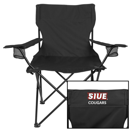  Deluxe Black Captains Chair - SIUE Cougars