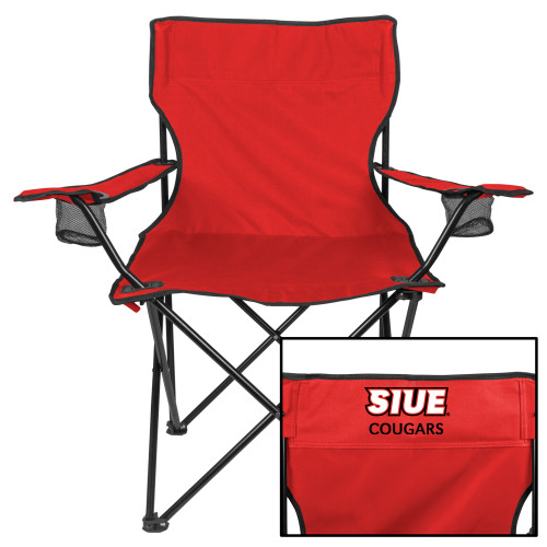  Deluxe Red Captains Chair - SIUE Cougars