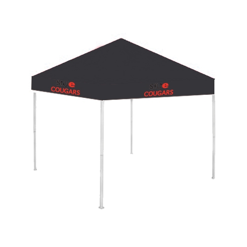  9 ft x 9 ft Black Tent - SIUE Cougars