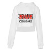 Thumbnail image for  Bella + Canvas Womens White Cropped Fleece Hood