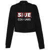 Thumbnail image for  Bella + Canvas Womens Black Cropped Fleece Hood