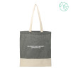 Thumbnail image for  Split Recycled Black Cotton Twill Convention Tote