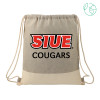 Thumbnail image for  Split Recycled Cotton Grey/Natural Drawstring Bag