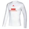 Thumbnail image for  Adidas White Creator Performance Long Sleeve Tee