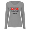 Thumbnail image for  Womens Grey Long Sleeve V Neck Tee 