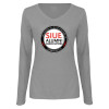 Thumbnail image for  Womens Grey Long Sleeve V Neck Tee 