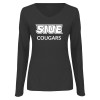 Thumbnail image for  Womens Dark Heather Long Sleeve V Neck Tee 