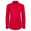 Thumbnail image for  Womens Red Twill Button Down Long Sleeve 